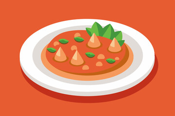 Delicious Curry Illustration Vector - Perfect for Culinary Projects