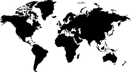 world map illustration, World map black distribution , Beautiful world map, world, layout, road Map