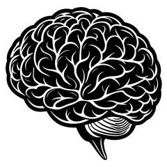 Brain Silhouette vector art