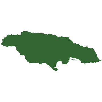 recommend clip art: Vector outline map of Jamaica