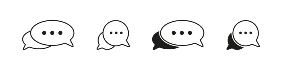 Text message icon. Chat bubble sign. Text balloon vector symbol. Chat message isolated on white background.