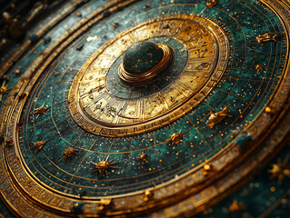 An intimate astrology consultation with detailed natal charts, zodiac symbols, and celestial-themed decor, perfect for astrology-related content.