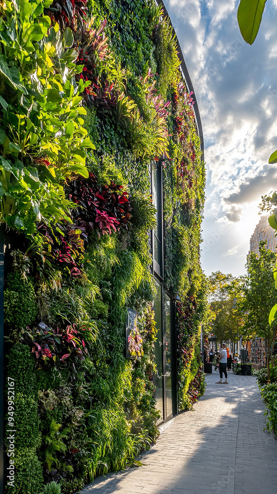 Poster Inner-City Permaculture Initiative with Community Engagement and Green Walls