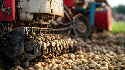 Tractor Plowing a Field in a Lush Countryside Landscape