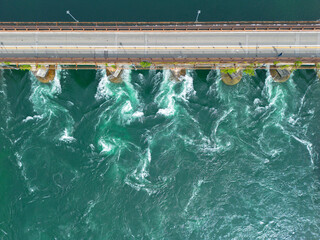 river pattern aerial view