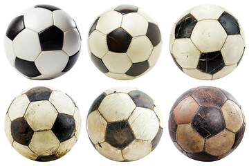 PNG football element set, transparent background