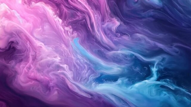 Mesmerizing Colorful Abstract Fluid Motion with Smooth Transitional Flow