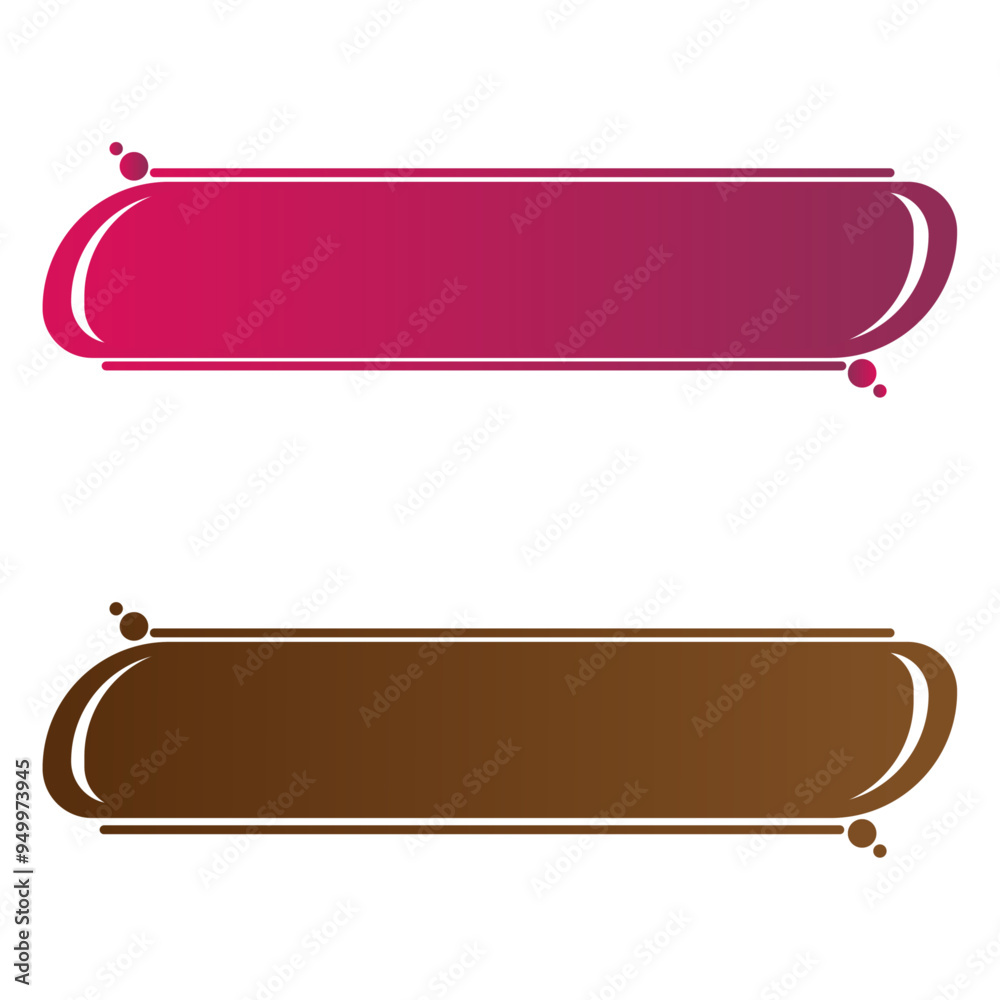 Fototapete set of modern organic shapes. fluid vector trendy elements. text vector geometric shapes button desi