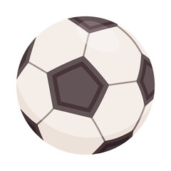 Football ball. Realistic sport ball  illustration isolated on transparent background