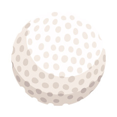 Golf ball. Realistic sport ball  illustration isolated on transparent background