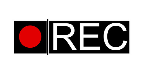   Recording mark icon, Camera video recording icon  
