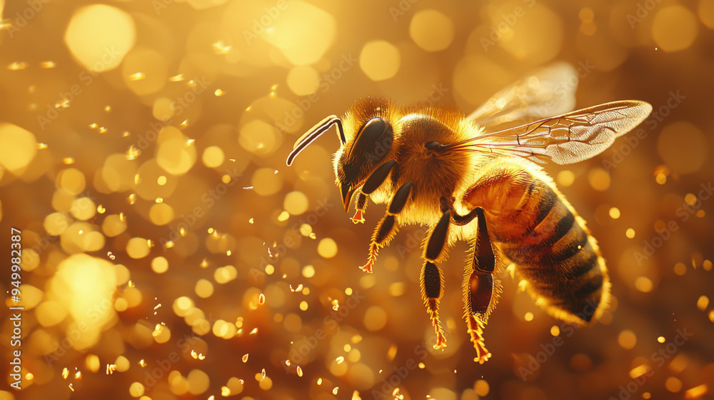 Wall mural creative beekeeper background wallpaper