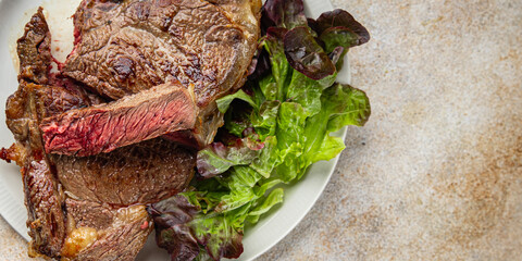 steak grilled meat barbecue juicy beef fresh delicious gourmet food background on the table rustick food top view copy space