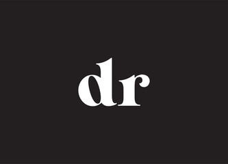 DR letter logo and initial logo design