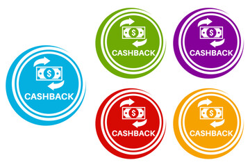 set cashback icon. refund money sign design vector illustration