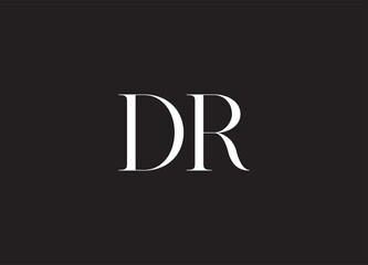 DR letter logo and initial logo design