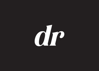DR letter logo and initial logo design