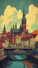 Wrocław Wonders: Retro Travel Posters with a Modern Twist