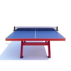 Vibrant Ping Pong Table Ready for Competitive Play
