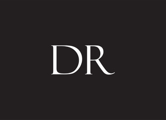 DR letter logo and initial logo design