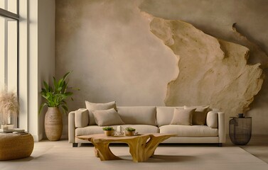 interior of living room with sofa