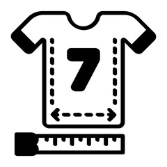 Measuring the Waist of Dress Shirt concept, Tailor and Sewing Guideline vector icon design, Bespoke tailoring symbol, Made-to-measure clothing sign,Sew and Tailor materials stock illustration