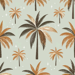 Fototapeta premium seamless pattern with palm trees
