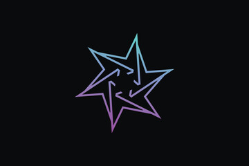 Modern logo gradient colorful brand logo design template vector 