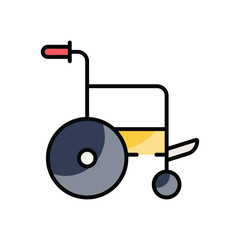Wheelchair vector icon