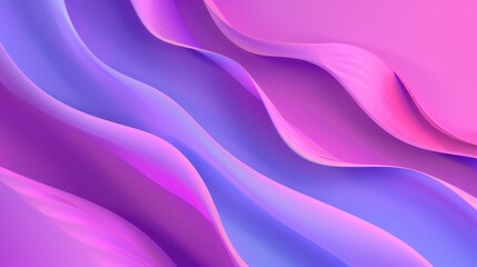 Fototapeta premium Vibrant Fluid Gradient Background, an abstract design featuring dynamic purple waves and blended colors, ideal for modern business presentations and advertising banners.