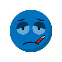 Obraz premium Sick icon on white background.