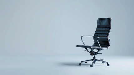 Vacant Office Chair Turning Slowly on white background.PNG