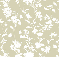 A beautiful damask eamless floral background pattern for design pattern for prints 