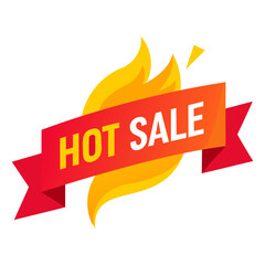 Hot Sale fire badge illustration