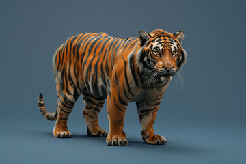 Obraz premium 3d animal game-style illustration isolated