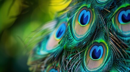closeup of peacock feather wallpaper