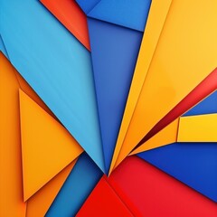Fototapeta premium Abstract Geometric Pattern with Vivid Colors