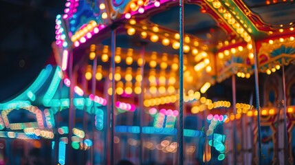 Fototapeta premium Carnival light pattern wallpaper