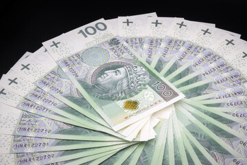 Polska waluta, banknoty sto złotych