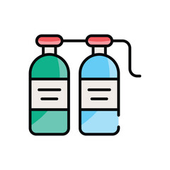 Oxygen Tank vector icon