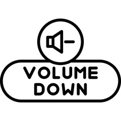 Volume Down Button Icon