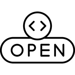 Open Button Icon