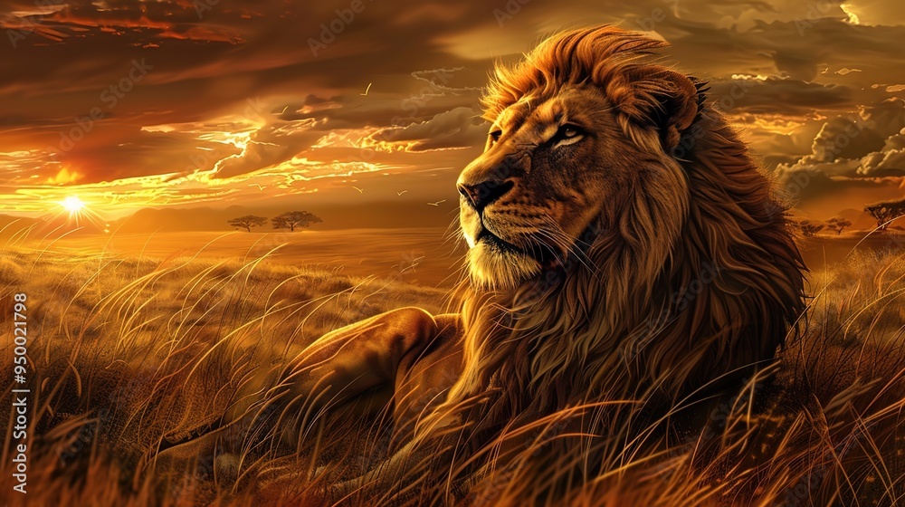 Wall mural Lion majestic wallpaper