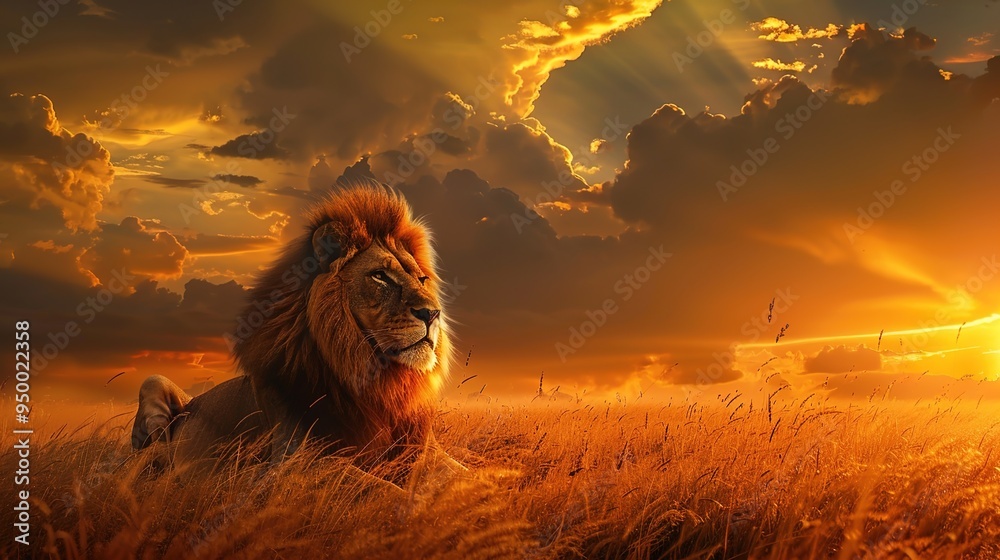 Wall mural Lion majestic wallpaper