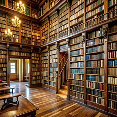 Books in the library