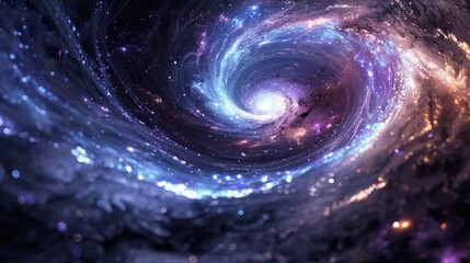 A Cosmic Vortex of Stars and Nebulae
