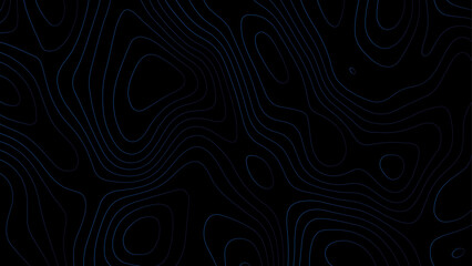 Black and white abstract background Abstracts Topographic map and white lines, geometric black wave curve lines texture.