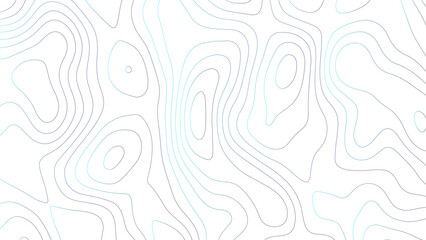 Geographic contour map grid backdrop paper texture. Terrain path isolated on background. Abstract white paper cut background with lines.