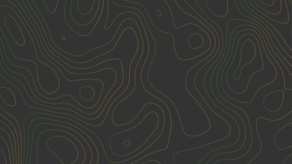 Abstract gray topography contour map background design. Abstract topographic map with wave line pattern .