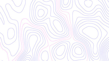 Abstract design, seamless pattern with line topographic map. Geographic contour map grid backdrop paper texture. Terrain path isolated on background.